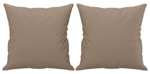 Sofa 3-osobowa z poduszkami, cappuccino, 180 cm, sztuczna skÃ³ra