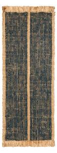 Ferm LIVING - Athens Stripes Dywanik 80x200 Natural/Ink Blue