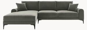 Sofa narożna o wyglądzie aksamitu Madara (4-osobowa)