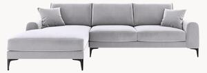 Sofa narożna o wyglądzie aksamitu Madara (4-osobowa)