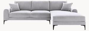 Sofa narożna o wyglądzie aksamitu Madara (4-osobowa)