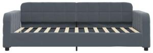 Sofa z materacem do spania, ciemnoszara, 80x200 cm, aksamit