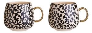 Kamionkowe kubki w czarno-złotym kolorze zestaw 2 szt. 330 ml London – Premier Housewares
