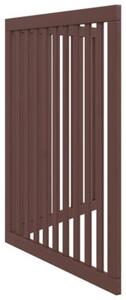 Składana bramka dla psa, 2 panele, brąz, 160 cm
