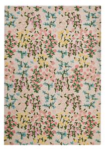 Kremowy wełniany dywan tkany ręcznie 160x230 cm Emilia Floral – Flair Rugs