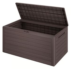 Pojemnik do przechowywania WOODEBOX, 280L, 120x46x57cm, ciemny brąz Prosperplast