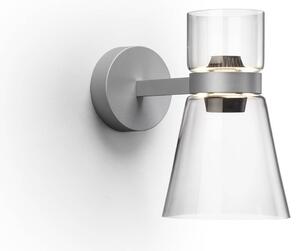 FLOS Kinkiet Nocturne Cone, możliwość ściemniania, chromowy / srebrny, salon / jadalnia, aluminium, design