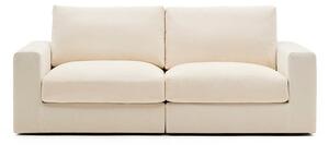 Beżowa sofa z tkaniny szenilowej 220 cm Alea – Kave Home