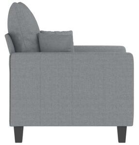 Fotel, jasnoszary, 60 cm, obity tkaninÄ