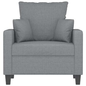Fotel, jasnoszary, 60 cm, obity tkaninÄ