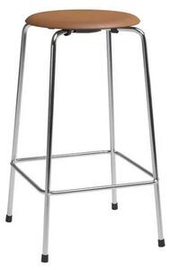FRITZ HANSEN - High Dot™ Counter Stool 4-legs Wild leather Walnut
