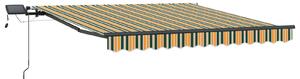 Markiza wysuwana Zielony i żółty 350 x 250 cm