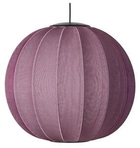 Made By Hand - Knit-Wit 60 Round LED Lampa Wisząca Burgundy