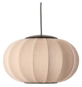 Made By Hand - Knit-Wit 45 Oval LED Lampa Wisząca Piaskowy Stone
