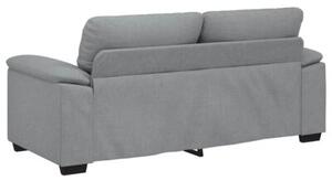 Sofa 2-osobowa, jasnoszara, 180x81x84 cm, tapicerowana tkaninÄ