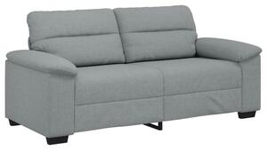 Sofa 2-osobowa, jasnoszara, 180x81x84 cm, tapicerowana tkaninÄ