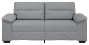 Sofa 2-osobowa, jasnoszara, 180x81x84 cm, tapicerowana tkaninÄ
