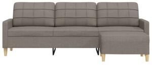 Sofa 3-osobowa z podnÃ³Å¼kiem, kolor taupe, 210 cm, tkaninÄ