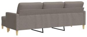 Sofa 3-osobowa z podnÃ³Å¼kiem, kolor taupe, 210 cm, tkaninÄ