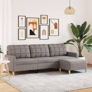 Sofa 3-osobowa z podnÃ³Å¼kiem, kolor taupe, 210 cm, tkaninÄ