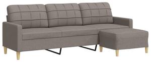 Sofa 3-osobowa z podnÃ³Å¼kiem, kolor taupe, 210 cm, tkaninÄ