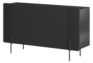 Komoda Malmi 150 cm - czarny mat / czarne nóżki