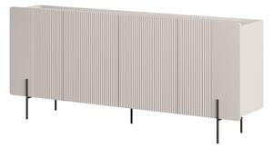 Komoda Malmi 200 cm - kaszmir / czarne nóżki