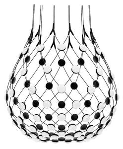 Luceplan - Mesh Lampa Wisząca Ø80xH60 2m w/Wireless Kit Black