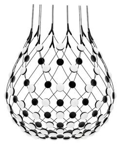 Luceplan - Mesh Lampa Wisząca Ø80xH60 1m w/Wireless Kit Black