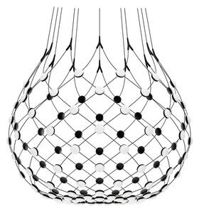Luceplan - Mesh Lampa Wisząca Ø100xH90 2m w/Wireless Kit Black