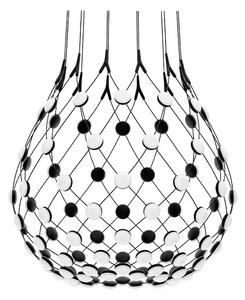 Luceplan - Mesh Lampa Wisząca Ø80xH60 4m w/Wireless Kit Black
