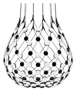 Luceplan - Mesh Lampa Wisząca Ø80xH60 5m w/Wireless Kit Black