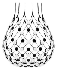 Luceplan - Mesh Lampa Wisząca Ø80xH60 Phase 5m Black