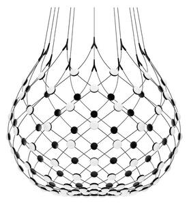 Luceplan - Mesh Lampa Wisząca Ø100xH90 Phase 1m Black