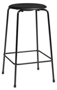 FRITZ HANSEN - High Dot™ Counter Stool 4-legs Intense leather Black