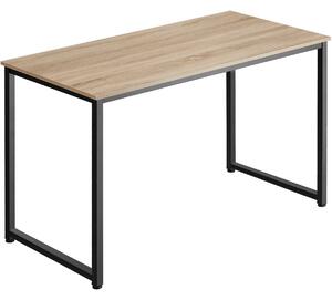 Tectake 404466 biurko flint - drewno industrialne jasne, dąb sonoma, 120 cm