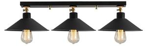Czarna lampa sufitowa z metalowym kloszem ø 24 cm Berceste – Opviq lights