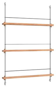 Moebe - Magazine Shelving 115 Półka Oak/Stainless Steel