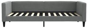 Sofa z funkcją spania, ciemnoszara, 100x200 cm, obita tkaniną