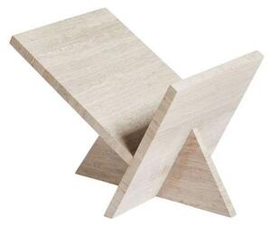 Woud - Mountain Magazine Holder Medium Grey Travertine