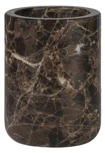 Brązowy marmurowy kubek na szczoteczki do zębów Marble – Mette Ditmer Denmark