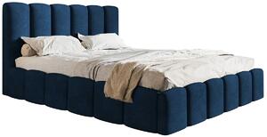Welurowe łóżko tapicerowane z pojemnikiem 140x200 Zofea 4X - 36 kolorów
