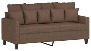 Sofa 2-osobowa, brÄ zowa, 140 cm, tapicerowana tkaninÄ