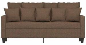 Sofa 2-osobowa, brÄ zowa, 140 cm, tapicerowana tkaninÄ