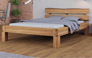 Łóżko drewniane Gemini : Rozmiar - 140x200, Rodzaj drewna - Dąb, Wybarwienie drewna - Dąb olej