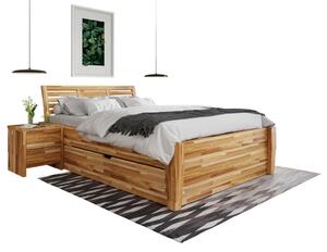 Łóżko drewniane Tauro : Rozmiar - 140x200, Szuflada - Tak, Rodzaj szuflady - S1