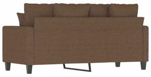 Sofa 2-osobowa, brÄ zowa, 140 cm, tapicerowana tkaninÄ