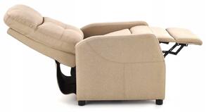 Fotel rozkładany z podnóżkiem wypoczynkowy felipe beżowy