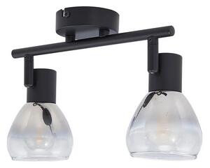 Lindby - Pendura 2 Lampa Sufitowa Czarny/Przydymiony Szary