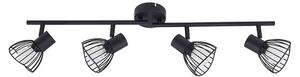 Lindby - Piena 4 Lampa Sufitowa Czarny